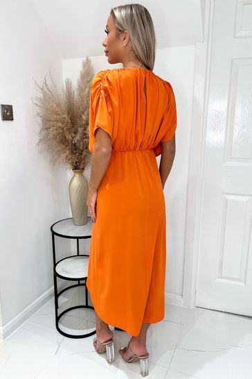 Ax paris orange dress new arrivals
