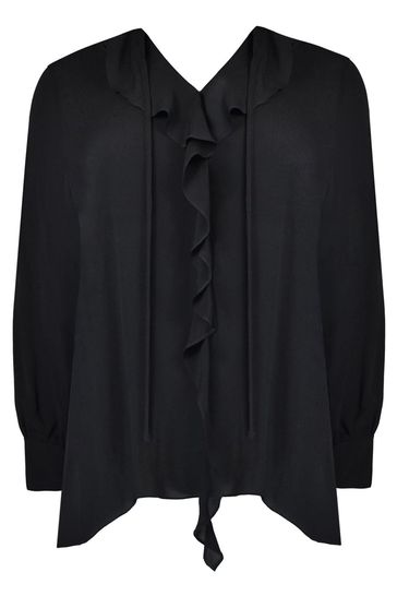Black sales sweater blouse