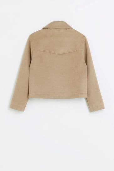 River island discount suede biker jacket
