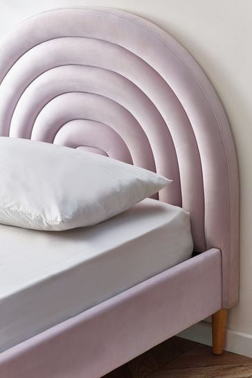 Mauve outlet upholstered bed