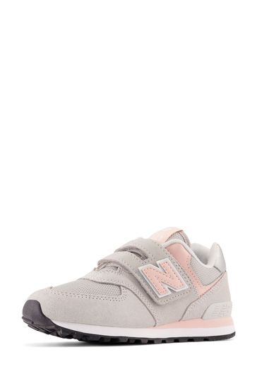 Buy New Balance Grey Girls Hook Loop 574 Trainers from Next Germany