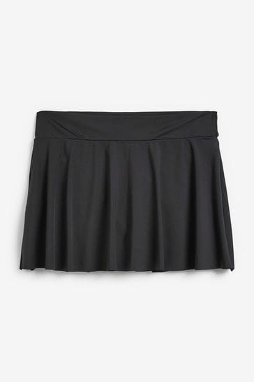Ladies black shop swim skirt
