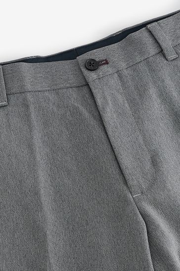 Buy Van Heusen Men Charcoal Grey Textured Slim Fit Formal Trousers -  Trousers for Men 19855980 | Myntra