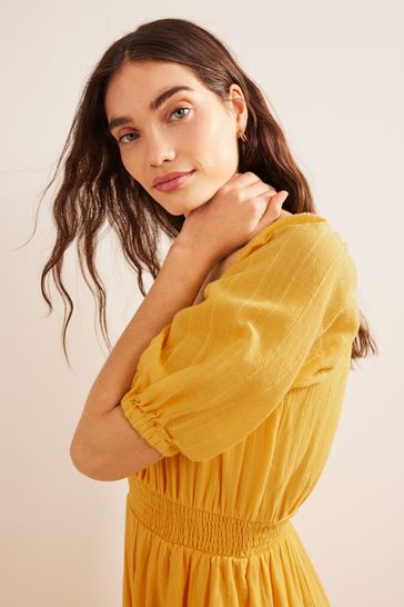 Boden mustard dress hotsell