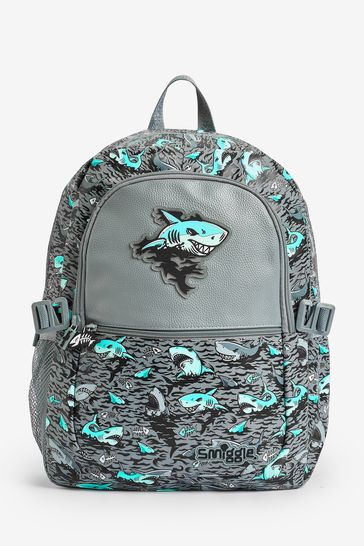 Smiggle Grey Wild Side Classic Attach Backpack