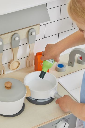 Buy JoJo Maman Bebe White Henley Wooden Play Kitchen from Next Ireland