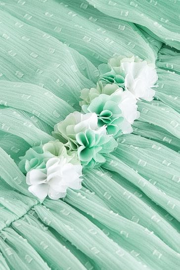 Mint green hotsell chiffon dress