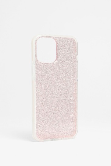 Ted Baker Rossiy Pink Glitter Antishock iPhone 12 Pro Max Case
