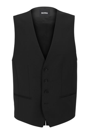 BOSS Black Regular Fit Jasper Wool Mix Waistcoat