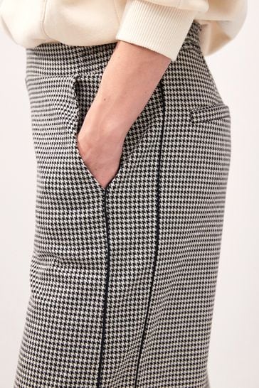 Checkered side stripe trousers shop