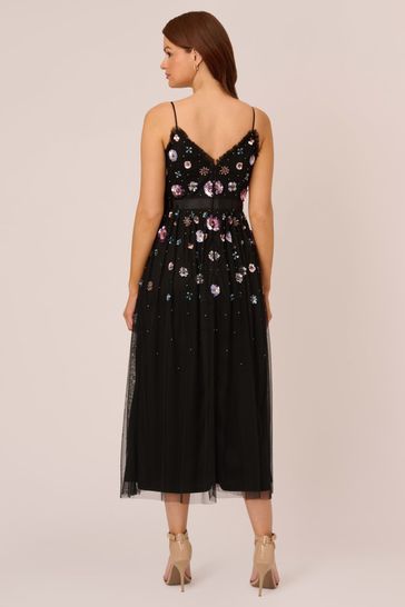 Adrianna papell 2025 floral beaded