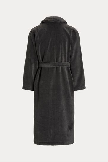 Buy Polo Ralph Lauren Dark Grey 100 Cotton Shawl Collar Terry Robe from Next Turkey