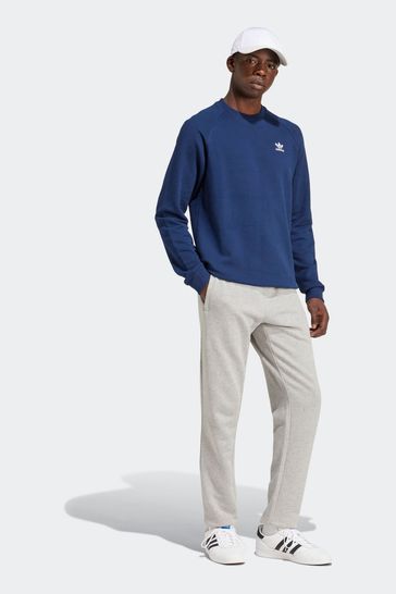 Buy adidas Originals Blue Essential Crew 100 Cotton Sweatshirt from Next Netherlands