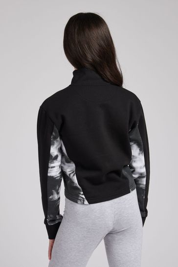 Buy Juicy Couture Girls Marble Print Panel 1 4 Zip Sweatshirt from Next Bahrain