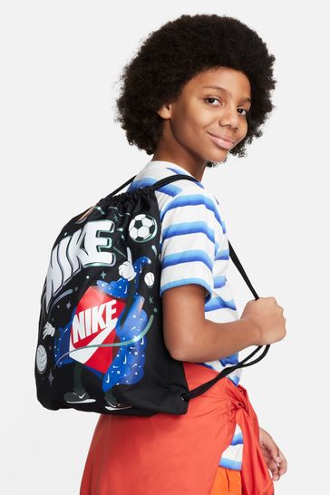 Nike Black Kids Drawstring Bag 12L