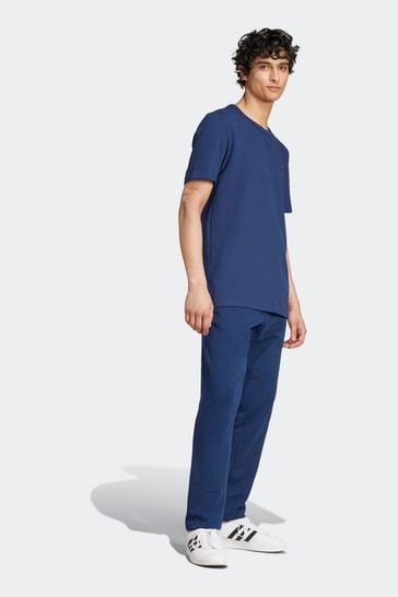 adidas Blue Trefoil Essentials 100 Cotton Joggers