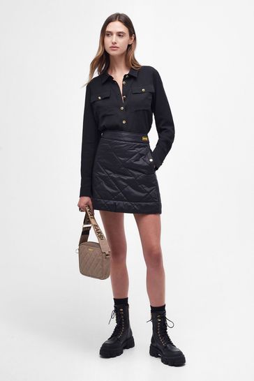 Barbour International Sloane Quilted Logo Crossbody Bag