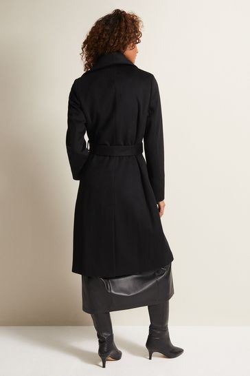 Nicci belted wool coat top