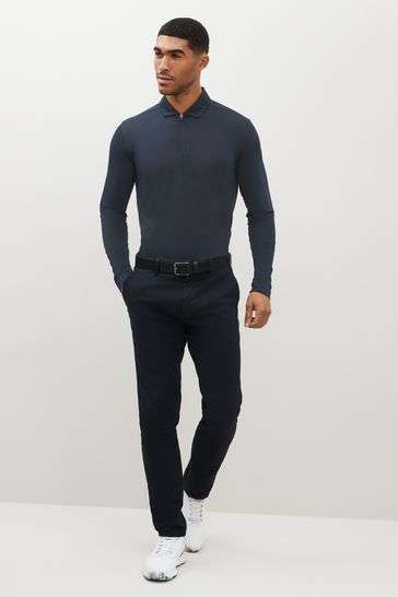 Men's long sleeve golf polo shirts cheap