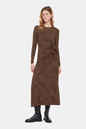 Buy Whistles Coffee Bean Tie Brown Jersey Dress from Next USA