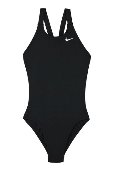 Nike Black Hydrastrong Performance Fastback Swimsuit
