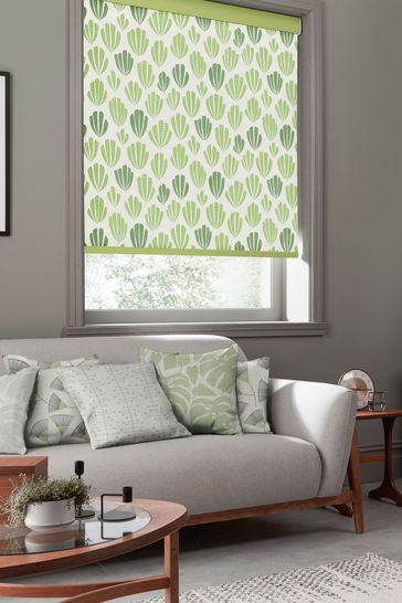 MissPrint Green Hoja Made To Measure Roller Blind
