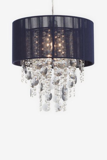 Navy Palazzo Easy Fit Pendant Lamp Shade