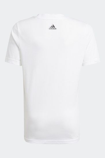 Buy adidas White Junior Essentials T Shirt from Next Luxembourg