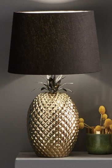 Pineapple table lamp next outlet