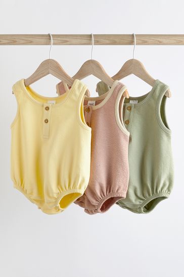 Minerals Baby Jersey Bloomer Romper 3 Pack (0mths-3yrs)
