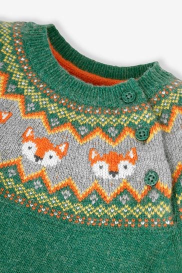 Green shop fox sweater