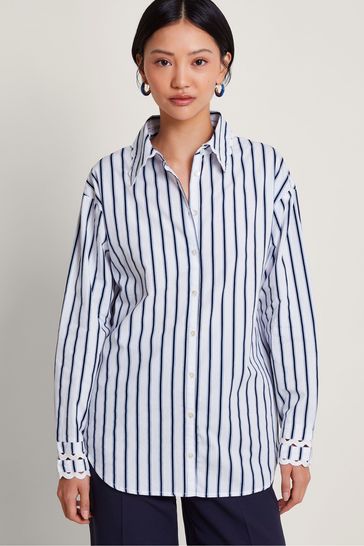 Monsoon Blue Selma Longline Shirt