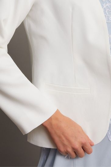 Monsoon White Erica Occasion Jacket