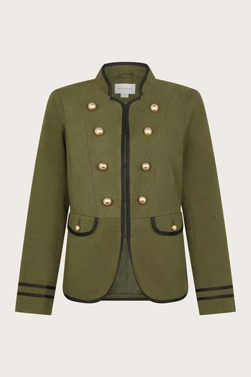 Buy Monsoon Green Megan Military Jacket from the Laura Ashley