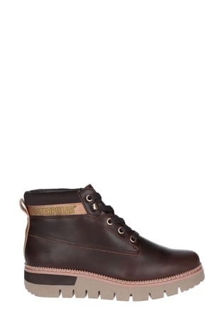 Buy Cat Lifestyle Brown Pastime Wedge Lace Up Boots From The Next Uk Online Shop