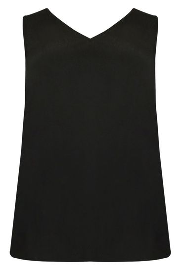 Buy Live Unlimited Curve Textured Black Vest Top from Next Luxembourg