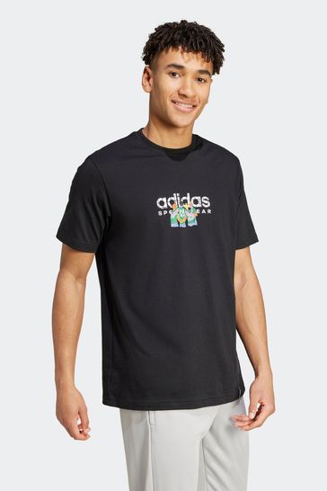 Buy Black adidas 100 Cotton Codes Sportswear Logo T Shirt from Next Bahrain