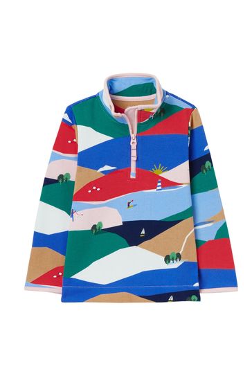 Joules fairdale sweatshirt with zip neck outlet