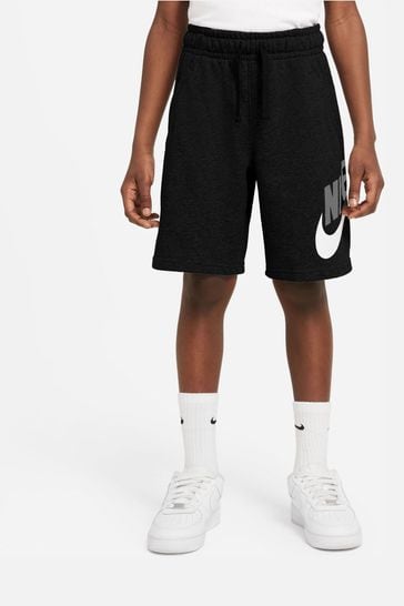 Buy Nike Black Club Fleece Shorts from Next Luxembourg