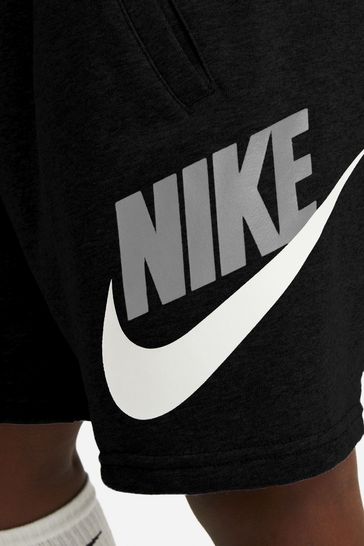 Black nike top shorts for boys