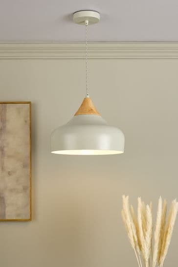 Dar Lighting Grey Gaucho Ceiling Light Pendant