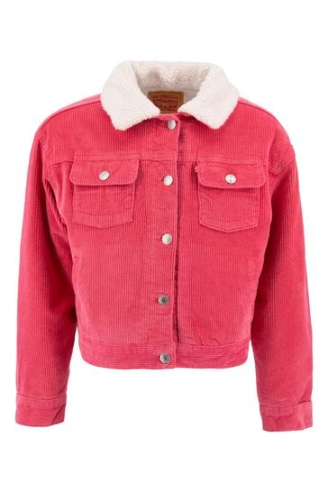 Levi's red corduroy jacket hotsell
