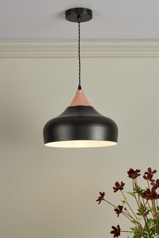 Dar Lighting Black Gaucho Ceiling Light Pendant