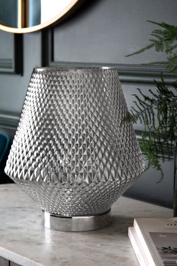 Buy Chrome Battery Operated Medium Tapered Ambient Lamp from the