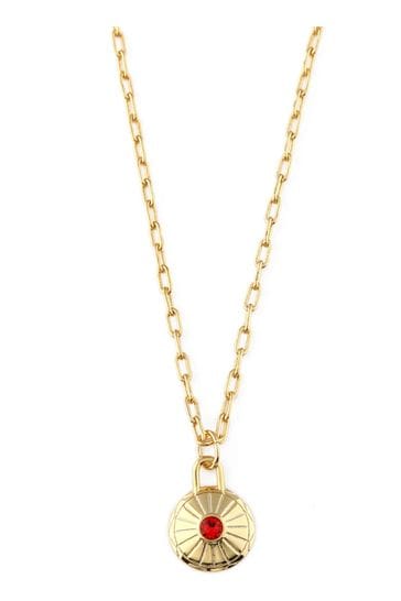 Orelia London July Births Disc Necklace