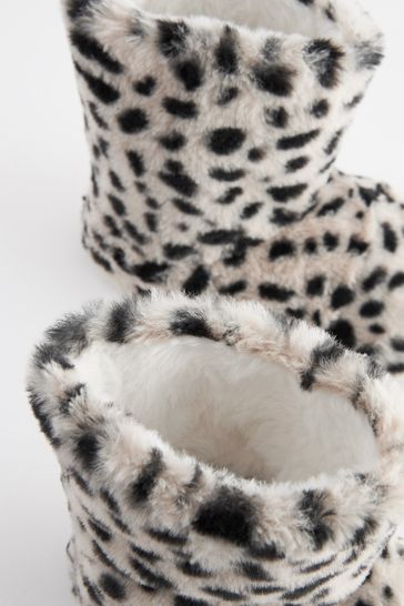 Leopard print slipper boots store