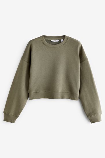 Khaki green sweatshirt womens clearance