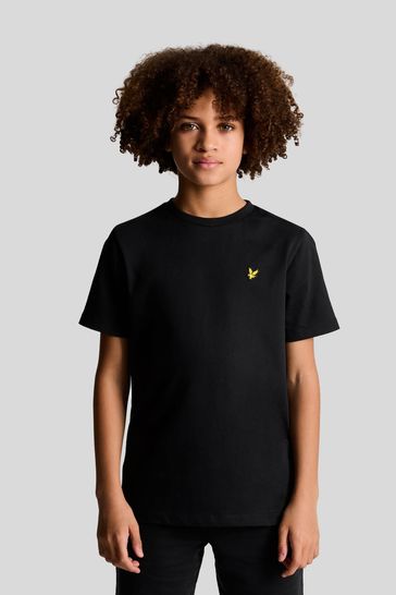 Buy Lyle Scott Black Boys Essentials Crew Neck T Shirt from Next Bahrain