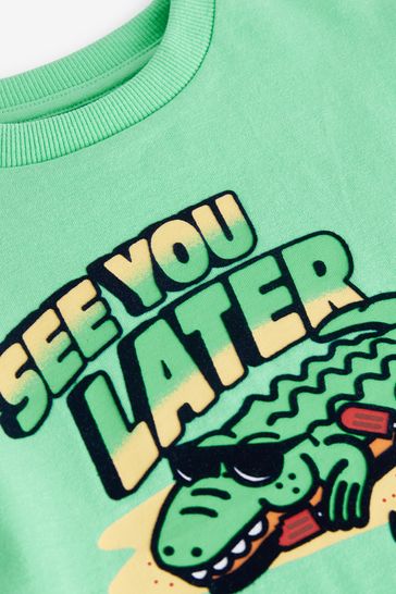 Little alligator on shirt top