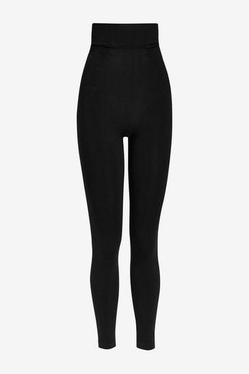 Buy Black Next Tummy Control Seamfree Shaping Leggings from the